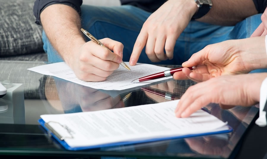 Filling in forms with the Montagna attorney