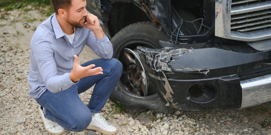 damage from hitting a curb